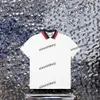 Xinxinbuy Men Designer Tee T Shirt 23SS Collar Jacquard Letter cotton cotton women Black White Red M-2xl