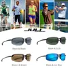 Solglasögon Juli Classic Sports Solglasögon för män och kvinnor som kör och kör Rimless Ultralight Frame Sun Glasses Men UV400 MJ8001 230323