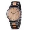 Wristwatches Reloj Hombre BOBO BIRD Wood Watches Men's Top Quartz Wooden For Male Clock Gift Drop OEM