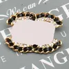 20Style Mixed Brand Designer Double Liket Brooch Высококачественные буквы Женщины Crystal Pearl Свадебная вечеринка Металлическая ювелирная ювелира 23SS Новый стиль