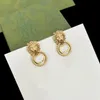 Classique G Ear Stud pour femmes Mode Femmes Boucles d'oreilles en or Bijoux de luxe Designer Personnalisé Tête de Lion Lettre Boucles d'oreilles Saint Valentin Rétro