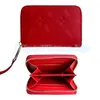 카드 홀더 지갑 M60067 N63070 Zippy Zip Coin Purse 지갑 고급 디자이너 여성 남자 진짜 가죽 카드 소지자 세련된 엠보싱 키 파우치 핸드백 토트