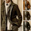 Hommes Trench Coats 2023 hommes printemps et automne européen américain commerce extérieur vêtements daim décontracté mode manteau