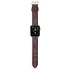 Cinturino Iwatch Ultra 49mm per Smart Watch Band Cinturini di design in pelle nera compatibili con la serie 8 S8 S6 S7 S5 S4 S3 S2 S1 SE 44MM 42MM 38MM 40MM 45mm Cinturini smartwatch USA