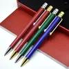 Luxury Full Metal Thin Barrel Pen Stationery Office School Supplier Ballpoint Pens With Cute Design Writing Smooth Write Gift