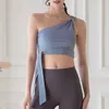 Camisoles Tanks Mermaid Curve Fitness Cloes Single Shoulder Strap Metal Ring Sports Bh Crop Top Aerial Yoga Pilates Workout Tank Women V Z0322