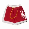 2024SS RHUDE Shorts Designers Mens Basketball PANEL COURT SWIM TRUNKS SWEAT SENNA FLIGHT YACHTING Short