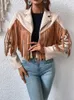 Damesjacks mode kwast vorst vrouwen y2k jassen franjes zome crop tops motorbiker suède lederen herfst vintage jas 230323