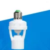 Smart 110v-240v PIR Indução LED Holder Light Sensor de movimento infravermelho E27 Adaptador de comutação de base da base da lâmpada