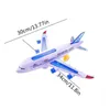 ElectricRC Car Large Aircraft Model Electric Educational Toys LED Plane For Kids With Lights Sound Music Gift A Birthday Or Celebration 230323
