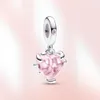 Charme Prata Esterlina 925 Coração Unicórnio Talão Trevo Pingente Spring Fit Pandora Original Pulseira Charme Feminino Jóias Amor Presente