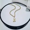 Pendant Necklaces Fashion Alloy Necklace Bent Hook Two Goldfish Women's Charm Jewelry Accessories