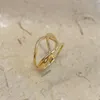 Anillos de racimo Marca SX Desinger Oro amarillo sólido de 18 quilates para mujeres Regalos de cumpleaños Joyería fina