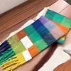 Scarves 2021 Cashmere Winter Ac Scarfs Blanket Scarve Womens Type Colour Chequered Tassel Imitated Multicolor251n0oab