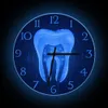 Wall Clocks Tooth Anatomy Art Wall Clock For Dental Clinic Office Dentist Gift Artwork Modern Design Home Decor Clock Wall Watch 230323