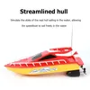 Electric RC Boats Toy Remote Control Snel voor Lake Pool Pond Electric Racing Radio Gecontroleerde Watercoott Gift Kids 230323
