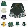 2023 Rhude Shorts Designers Mens Basquete Painel de Basquete Tribunal Turncos Sweat Senna Flight Yachting curto