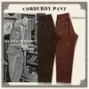 Pantaloni da uomo Retro Velluto a coste Cargo Uomo Donna Alta qualità Tasca nera Spessa Dritto Casual Streetwear Abbigliamento da lavoro invernale Tuta 230323