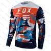 Herren T-Shirts 2023 Downhill Shirt hpit fox Mountainbike Polera MTB Shirt Offroad dh Motorrad Shirt Motocross MTB Shirt
