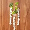 Decoratieve bloemen 1,1 m kunstmatige bloem wijnstok Wisteria Home Decoratie diy muur hangende bruiloft boogfeest nep