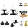 Candle Holders 1/2pcs Metal Iron Holder Creative Retro Candlestick Taper For Tabletop Wedding Party Christmas Home Decor