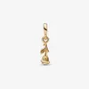 سحر قلادة الأسنان الذهبية روز سلسلة حبات زهرة ديي ملائمة باندورا مجوهرات أزياء فتاة مصمم هدية