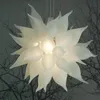 매력적인 조명 램프 손이 날린 유리 샹들리에 교회 유리 아트 흰색 Led 현대 거실 빛