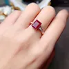 رواتب الكتلة الطبيعية Ruby Ring Sterling Silver 925 Wedding Wedding Women High Clarity Luxury Free Free Jewelry Boutique Original Boutique