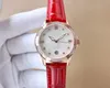 Women's wristwatch imported quartz movement with diamond inlay luxury ceramic cowhide strap