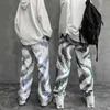 Pantalones para hombres Pantalones coreanos de algodón de algodón Moda retro de pantalones casuales retro hombres street street hip-hop pantalones rectos hombres M-2xl aa230322