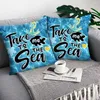 Kissen Meer Strand Fall Super Weichem Plüsch Abdeckung Kissen Fällen Für Sofa Hause Dekoration Kissenbezug Funda De Cojines