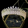 Wedding Hair Jewelry Bride Tiara Kryształowy nakrycie głowy