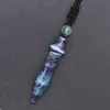 Pendant Necklaces KFT Natural Gems Healing Crystal Quartz Reiki Pendulum Pharaoh Scepters Amulet Stone Necklace For Women Men Elle22