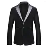 Garnitury męskie fioletowe aksamitne garnitur Blazer Men 2023 Marka Slim Fit Męska kurtka Męska Kurtka Formalna sukienka Blazery dla