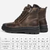 Boots Natural Cow Leather Men Winter Boots Handmade Retro Men Boots Genuine Leather Men Winter Shoes #CX9550 230323