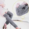 Socks Hosiery Fluffy Leg Warmers Stocking Winter Warm Leg Cover Home Over Knee Socks Thick Woolen Pants Leg Warmers Bed Long Socks Slippers 230323