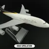 Modèle d'avion échelle 1 400 modèle d'avion en métal UPS FEDEX DHL avion moulé sous pression avion avion miniature enfants chambre décor cadeau jouets pour garçon 230323