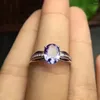 Bagues en grappe Pierres précieuses de tanzanite de luxe naturel et réel pour les femmes Solide 925 Sterling Silver Fine Jewelry Bague de fiançailles pour femmes