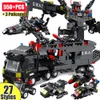 Blöcke City Series Station SWAT Corps Team Militär LKW Auto Kampf Krieg Roboter Gebäude DIY Spielzeug für Jungen Kinder Geschenke 230322