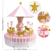 Gift Wrap 1set Carousel Candy Box For Birthday Decoration Party Wedding Favors Present Case