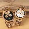 Montres-bracelets en bois amant montres Couple montre sport mode à la main pour hommes femmes luxe horloge Pareja