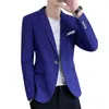 Men's Suits Men Business Coat Formal Slim Fit Wedding Suit Wash-and-wear Pockets Garment