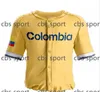 Honkbalshirts Colombia 2023 WBC Honkbalshirt Classic Jorge Alfaro Meibrys Viloria Evan Mendoza Donovan Solano Gio Urshela Harold Ramirez Jhon Romero Jhon R