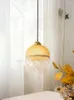 Pendant Lamps French Vintage Glass Tassel Lamp For Living Room Medieval Bedhead Balcony Bay Window Retro Style Warm Chandelier