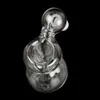 Mini Dry Glass Ash Catcher Gourd Shape 14mm 45 Degree Hookah Glass Bong Water Catchers Clear Bubbler Ashcatcher