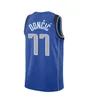 Men Basketball 77 LUKA Doncic Jerseys Dal Maverick City Edition Edition Kids Youth 23 sezon oddychający z rękawów Jersey