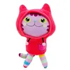 New Gabby Dollhouse Plush Toy Mercat Cartoon Stuffed Animals Smiling Cat Car Cat Hug Gaby Girl Dolls Kids Birthday Gifts Fans