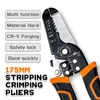 mm Stripping Crimping Pliers Wire Stripper Multi Functional Ring Crimpper Electrician Peeling Network Cable Stripper Tools