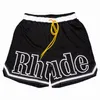 2023 RHUDE Shorts Designers Mens Basketball PANEL COURT LOGO ПЛАВАТЕЛЬНЫЕ СТИЛЬ SENNA FLIGHT YACHTING Short Bottoms New