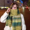 Sjaals Nieuwe Ac Plaid Sjaal Imitatie Kasjmier Modekleding Koreaanse Versie Dames Herfst en Winter Temperament Regenboog Sjaal